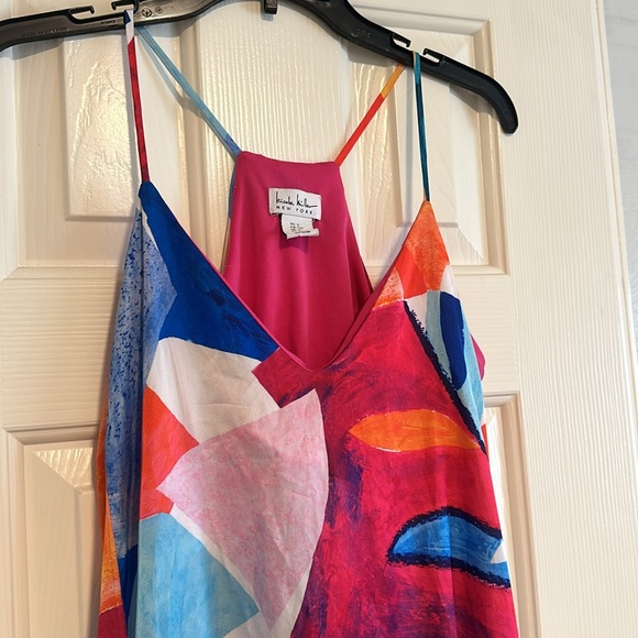 Colorful Abstract Maxi Dress Nicole Miller - Picture 2 of 4